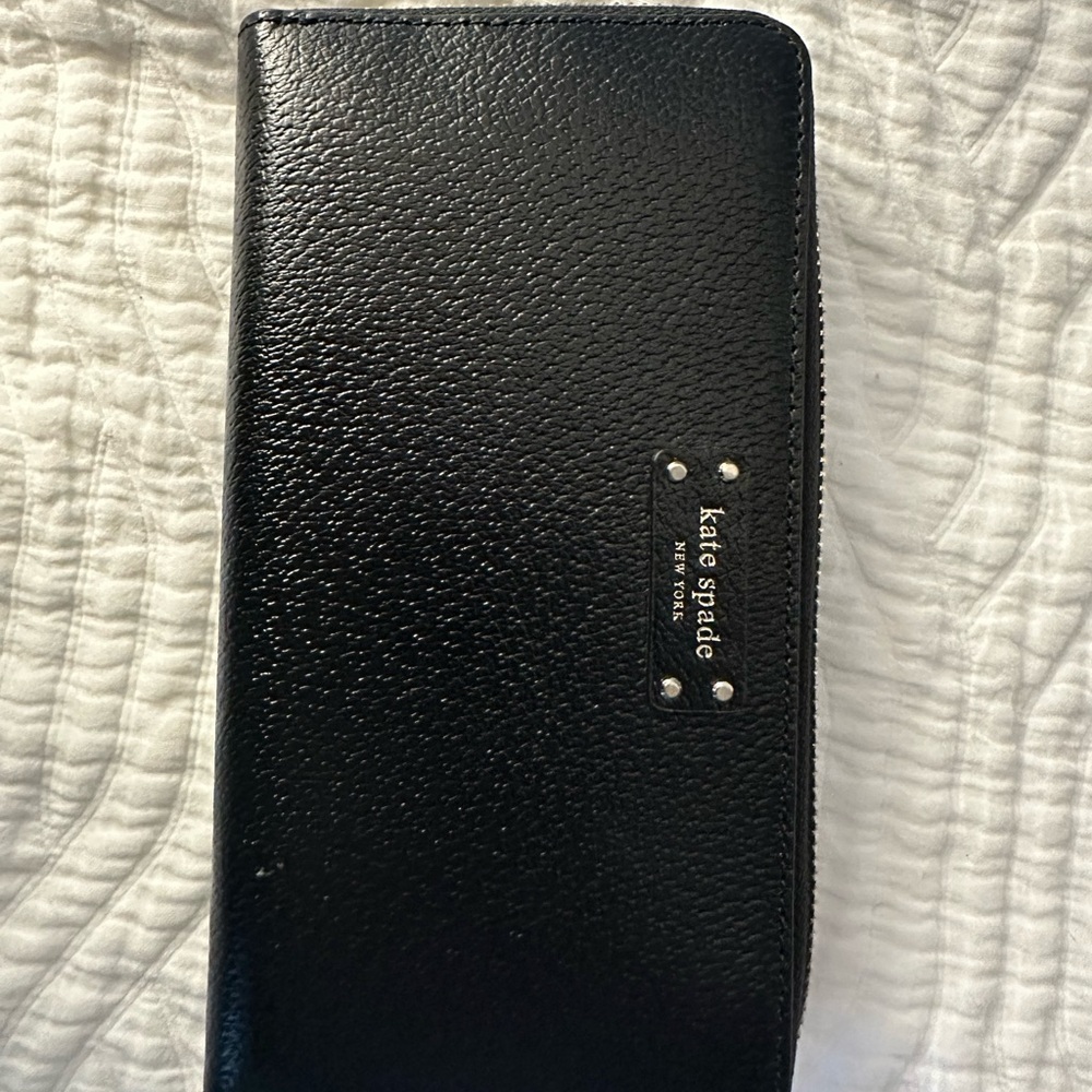 Kate Spade Black Textured Wallet